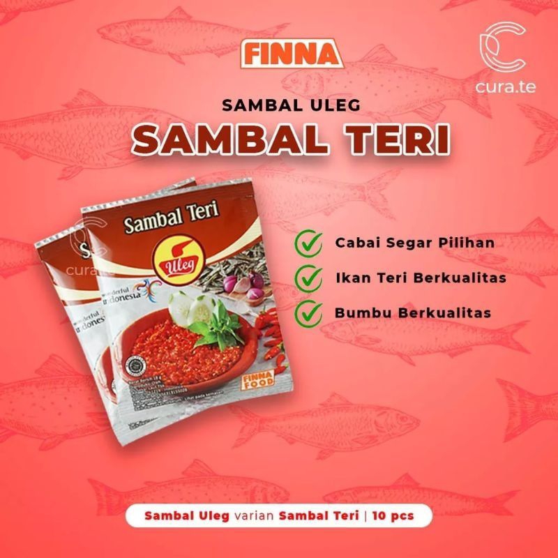 

SAMBAL PEDAS TERI-FINNA FOOD-SAMBEL ULEG-SAMBEL SERBAGUNA