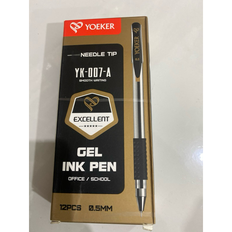 

pulpen yoeker yk 077 a gel ink pen 0.5mm