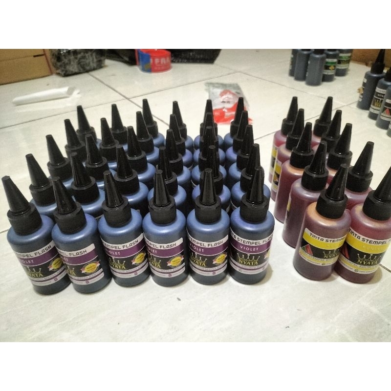

TINTA STEMPEL FLASH MEDIA KERTAS ,isi,100 ml, ready 15 warna