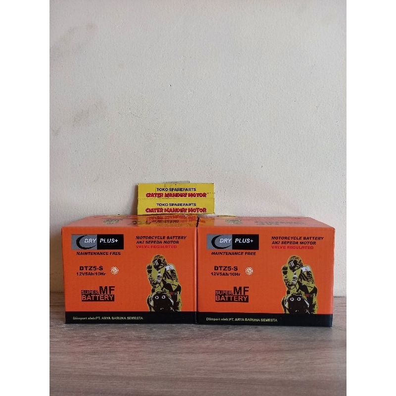 AKI MOTOR GTZ5S (5Ah) AKI MOTOR BEAT, SCOOPY, KARISMA,SUPRA X 125, XEON