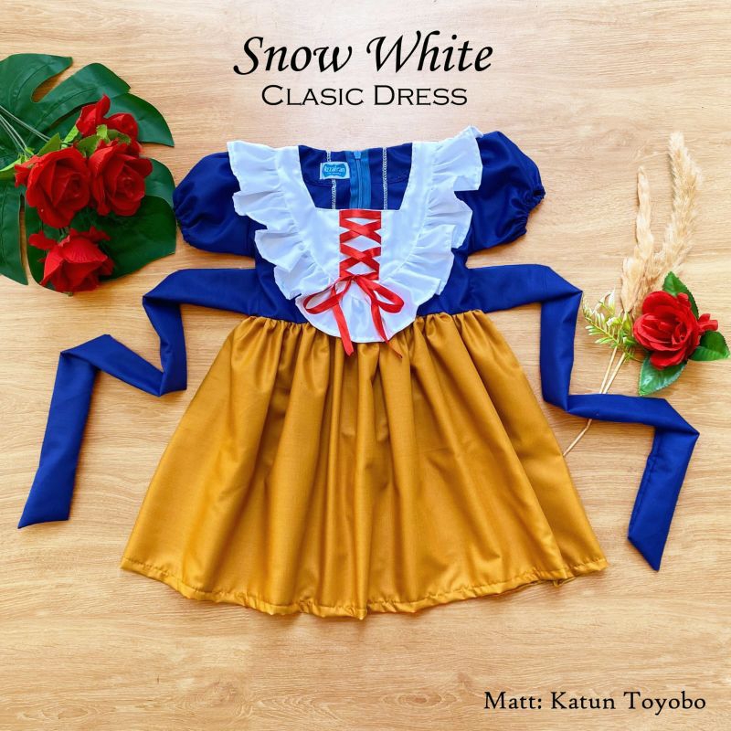 KOSTUM SNOW WHITE CLASIC NEWBORN/BAYI/ANAK/KOSTUM KARAKTER ANAK-ANAK