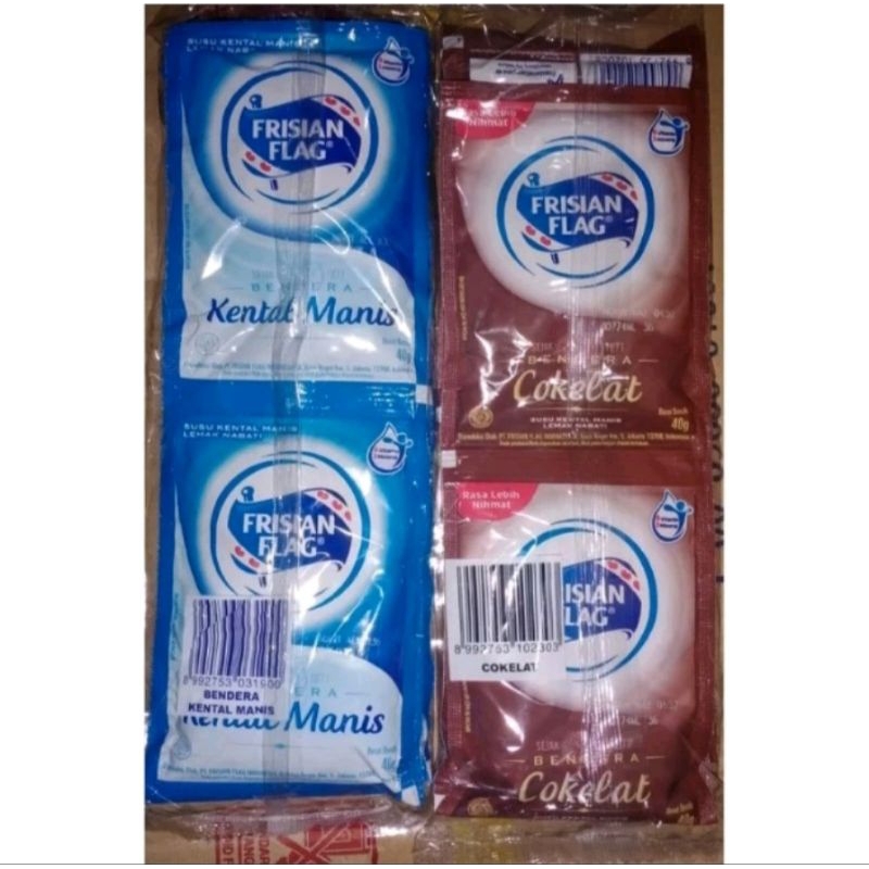 

Susu Kental Manis Frisian Flag Serenceng Isi 6 Saset x 40ml