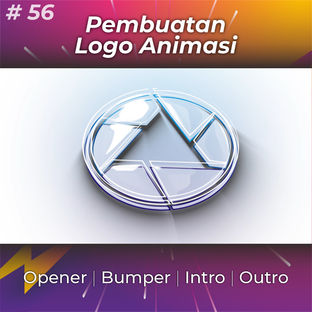 Jasa Pembuatan Video Animasi Opening Intro Outro Logo untuk Youtube Instagram Tiktok