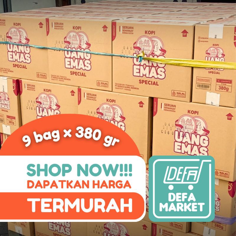 

kopi UANG EMAS 9 x 380g (1 KARDUS) = isi 9 bag