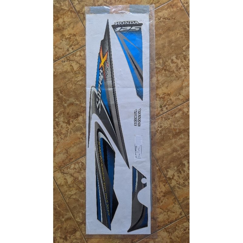 Striping Supra X 125 Original AHM SEBELAH KIRI