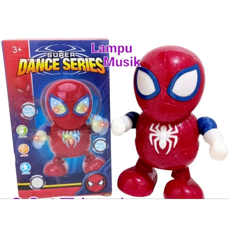 (DANCE) DANCE SPIDERMAN ROBOT JOGET SPIDERMAN LAMPU MUSIC