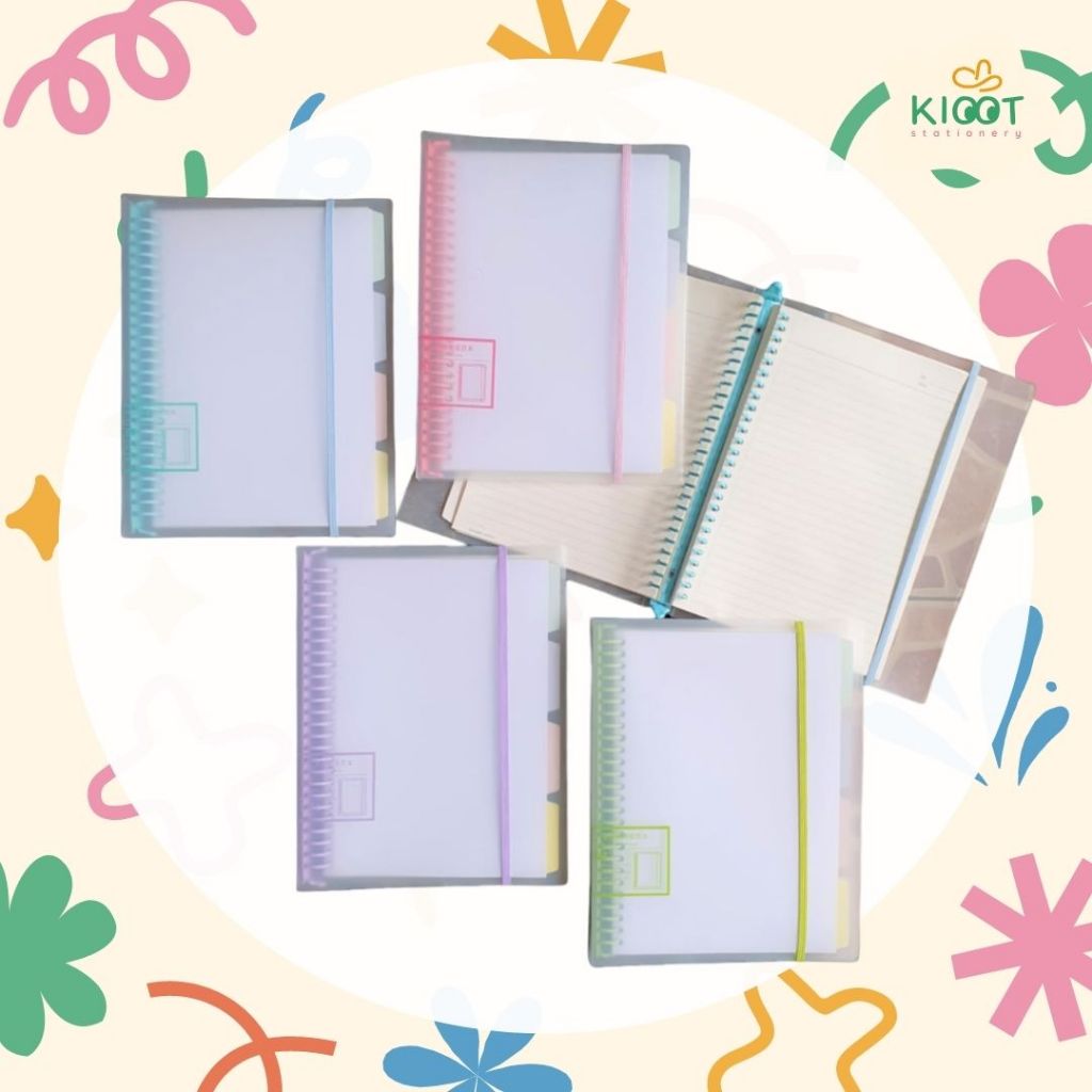 

Kioot - Buku Binder B5 / Map Binder Aesthetic Transparan Polos Aesthetic Sederhana B-0172