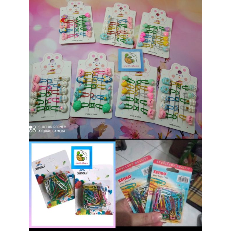 

paper klip kertas xingli/ kenko warna-ni / paper klip clay
