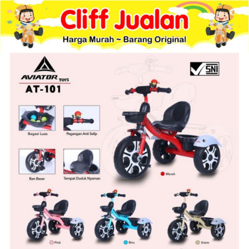 SEPEDA ANAK RODA TIGA AVIATOR AT 101