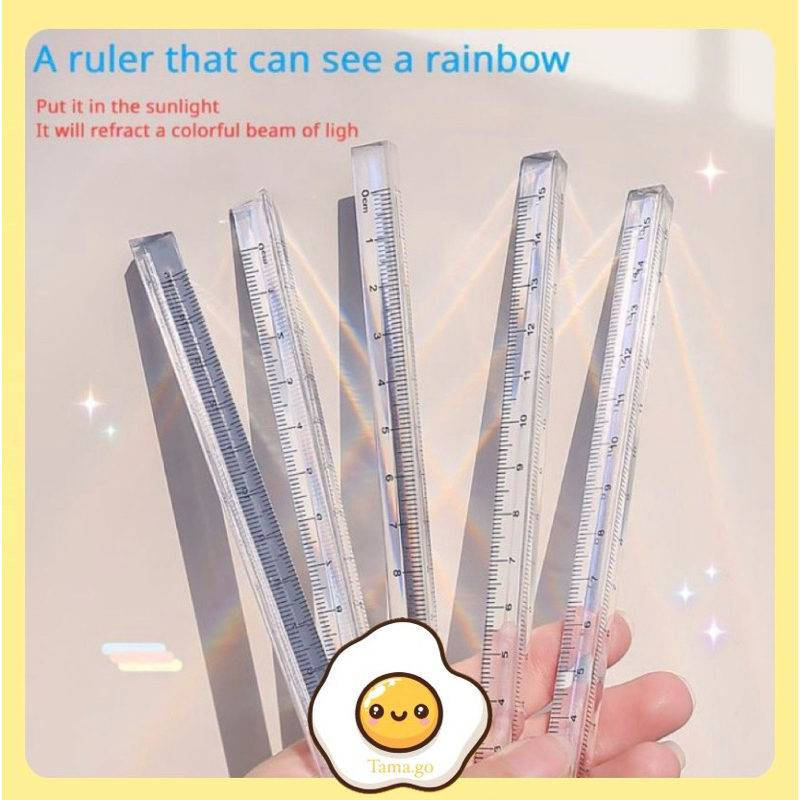 

Penggaris segitiga transparan/penggaris prisma transparan 15/20 cm