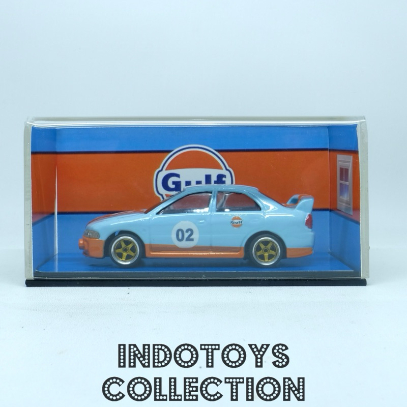 Tomica Custom ~ Mitsubishi Lancer Evo IV Gulf + Akrilik