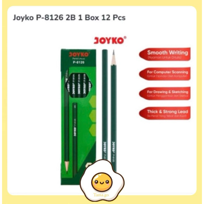

Pensil 2B Joyko Hijau P-8126 (Satuan)