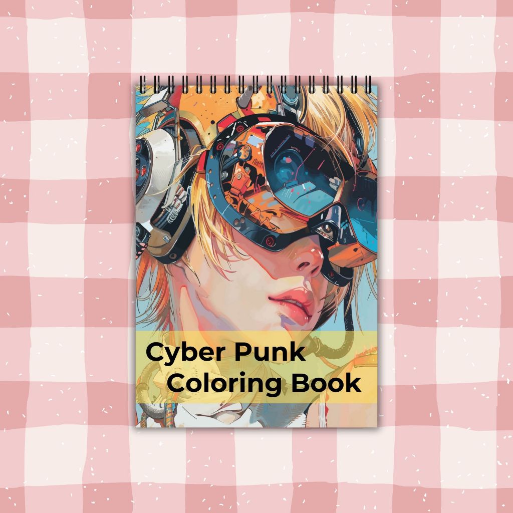 

Cyberpunk Adult Coloring book / Buku Mewarnai Dewasa Kertas Tebal