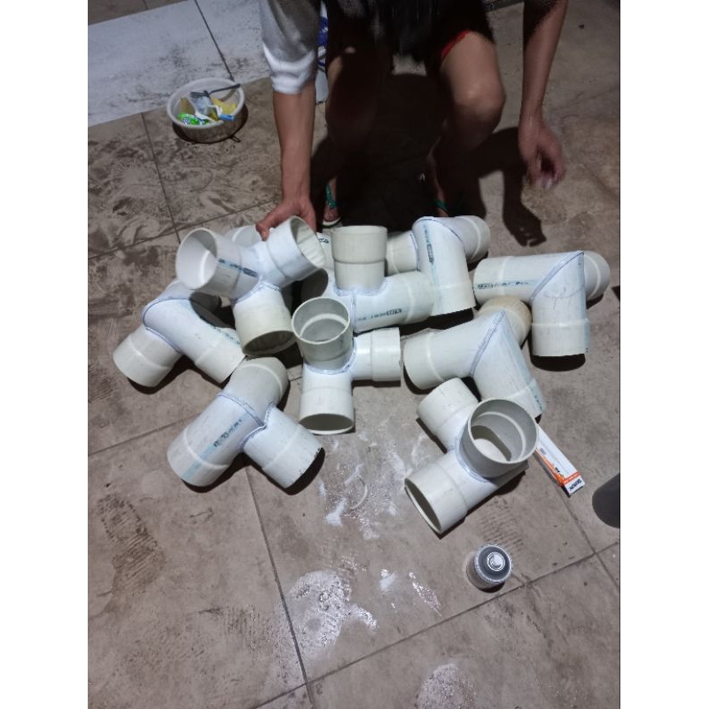 tee 3 way 3 inchi fitting pvc 3 cabang 3 inc