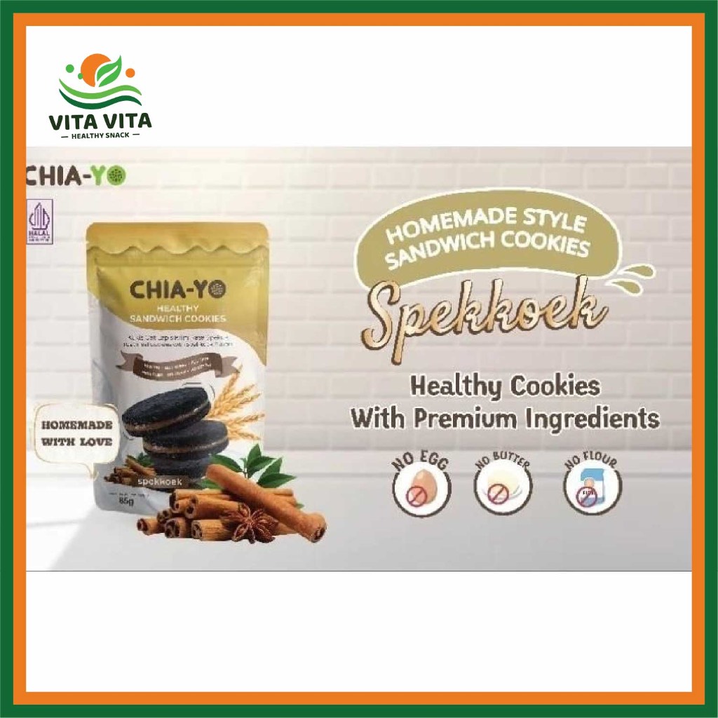 

Chiayo Cookies Sandwich Spekuk Cemilan Sehat/ Diet