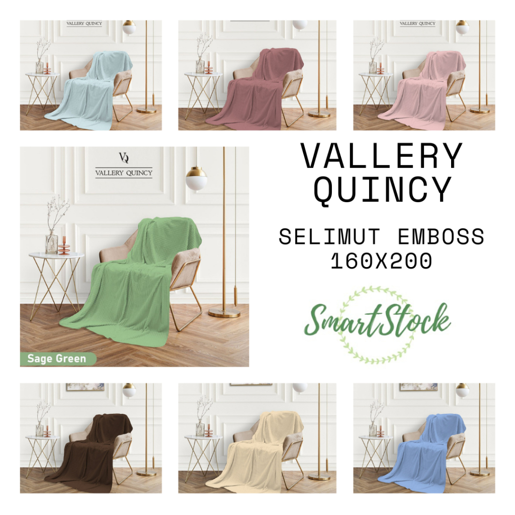 Ss Selimut Bulu Dewasa Luxury Vallery Quincy Polos Emboss 160x200 Cm Blanket