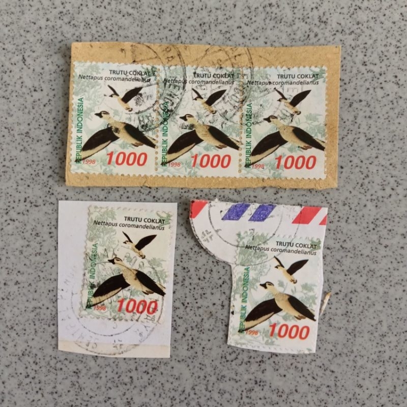 

Perangko used Indonesia Bebek seri 2 Trutu Coklat tahun 1998