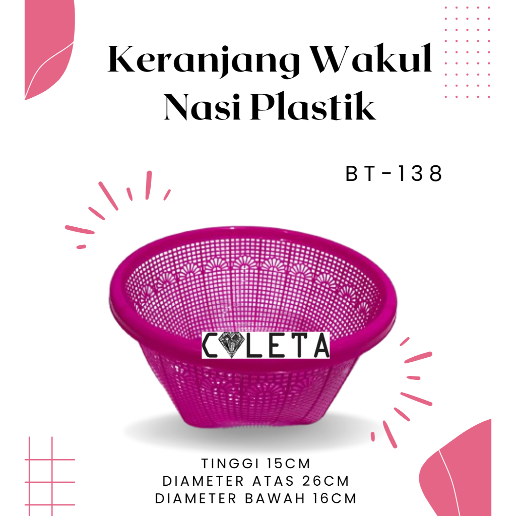 Wakul plastik Ceting plastik Besek plastik kotak ceting tradisi ceting besar besek besar / Besek Tra