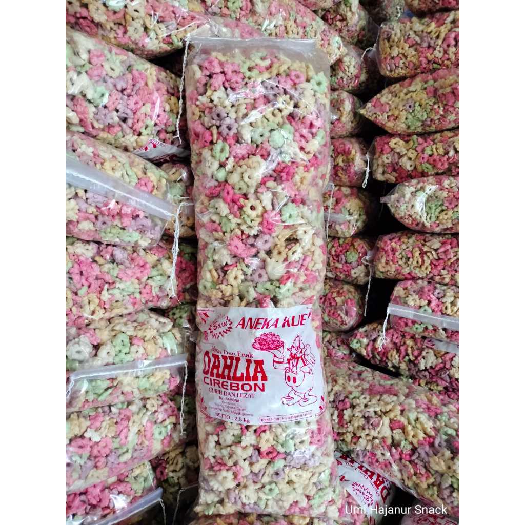 

Snack Kembang Sakura Cin-cin Warna warni Super Renyah Kualitas Super