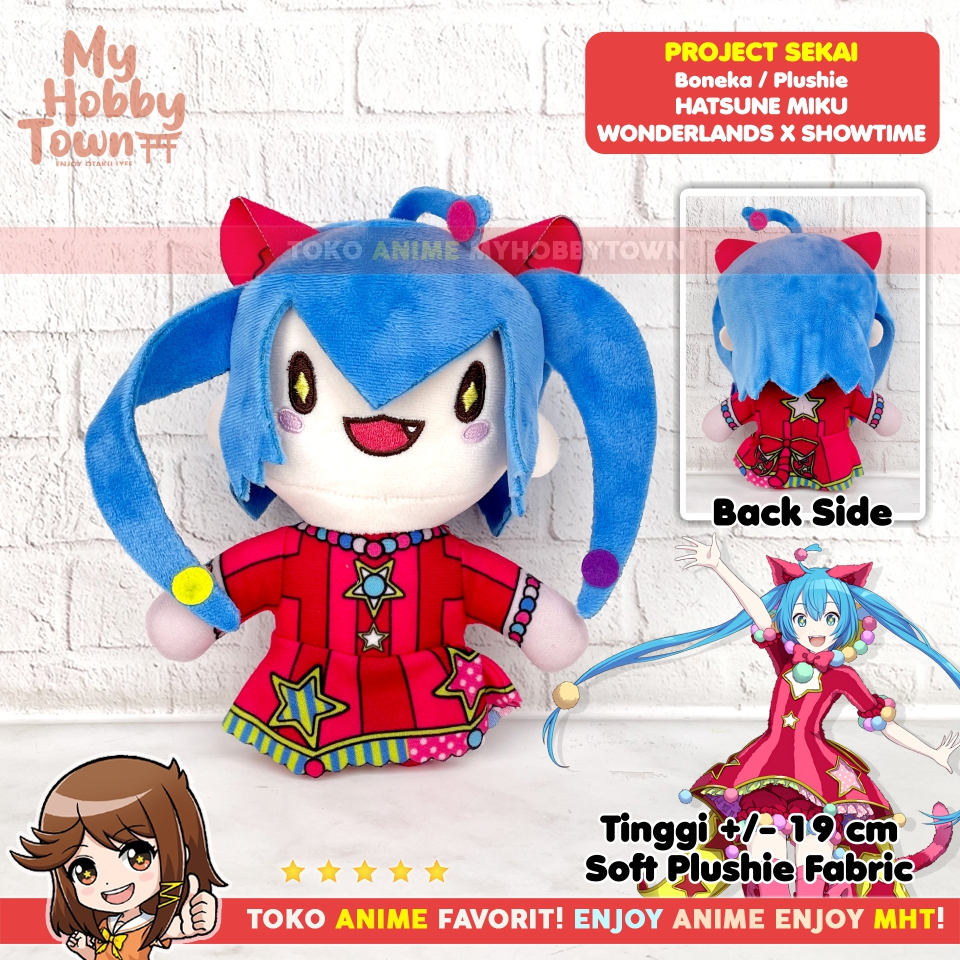 Boneka Anime Game Project Sekai Hatsune Miku Wonderlands x Showtime Pjsekai Puroseka Plushie Doll Vo