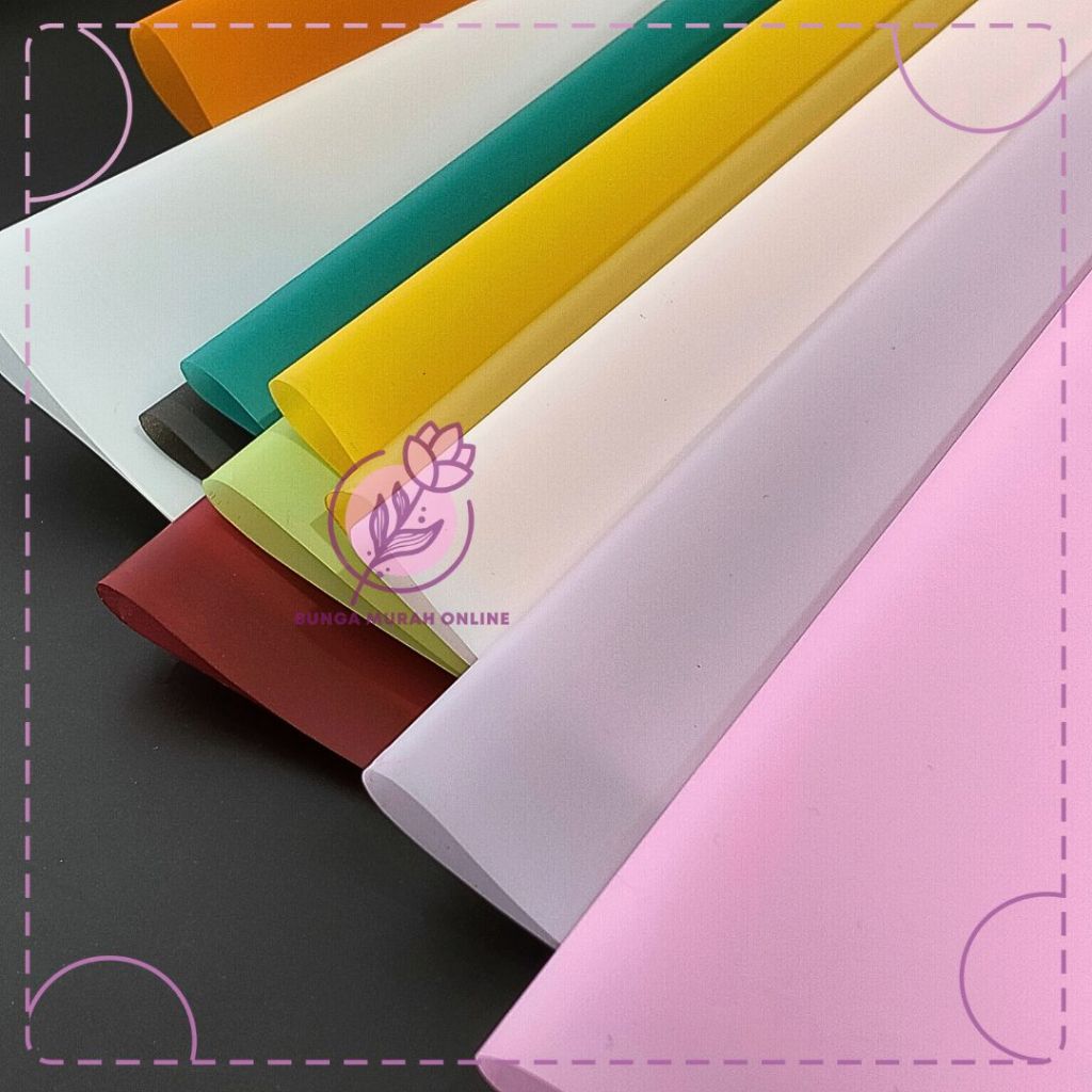 

( ISI 20 ) Kertas Buket Full Color Solid Cellophane Flower Wrapping
