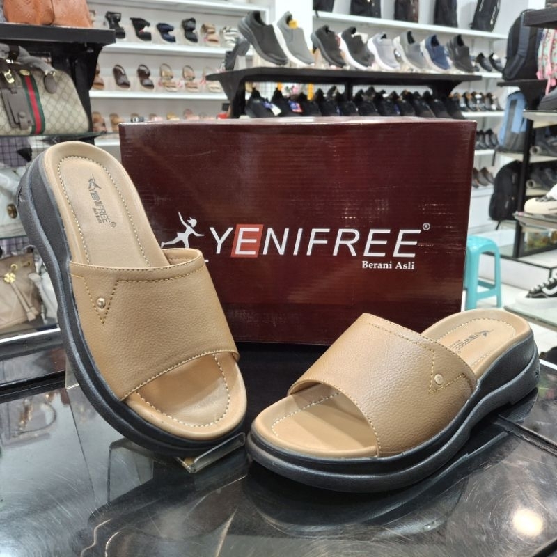 Sandal Wanita YENIFREE | Crane 007 | Africot | Bahan Kulit