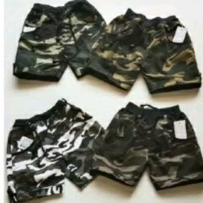 Celana Pendek Anak Loreng Tentara