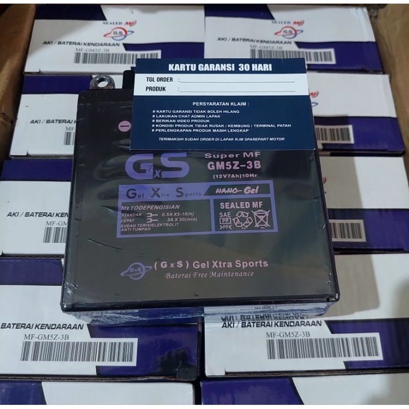 Aki Motor Full Kering Mio Supra Jupiter Z Gm5z Ori