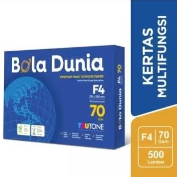 

kertas hvs / kertas photocopy bola dunia folio (F4) 70gram