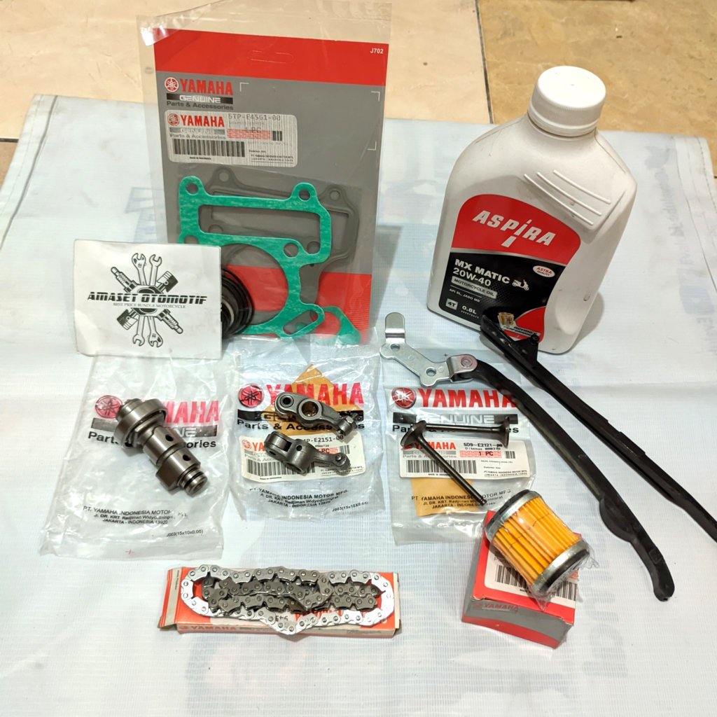 Paket Turun Mesin Jupiter Z Vega R Noken As Pelatuk Klep Set Keteng Oli Mesin