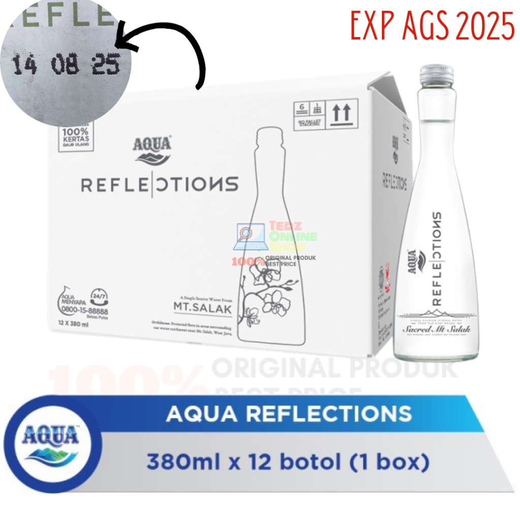 

Aqua Reflection 380 ml x 12 botol