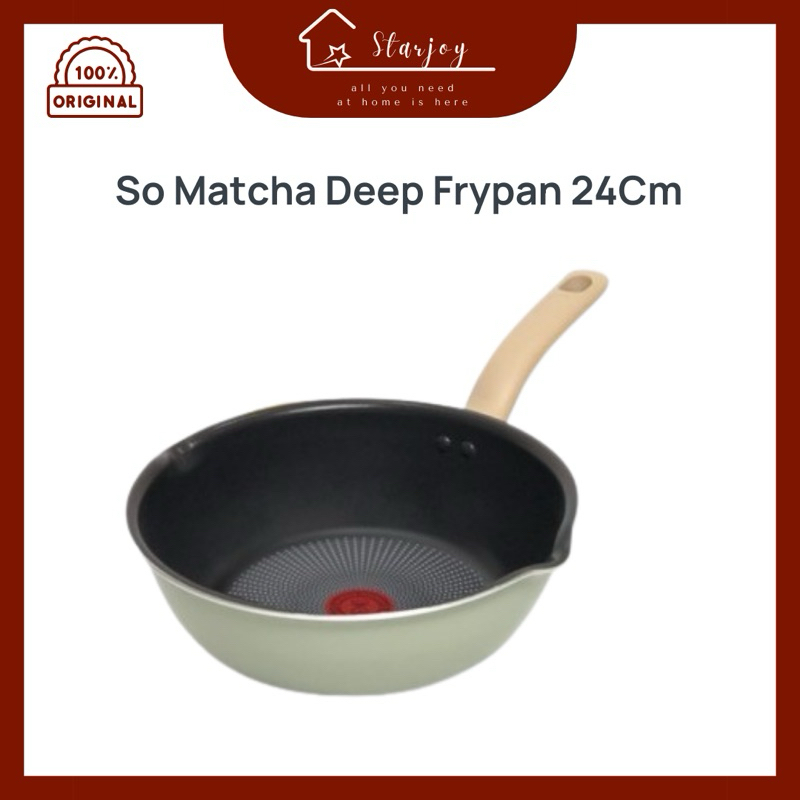 Tefal So Matcha Deep Frypan 24cm | Tefal Wajan Anti Lengket Titanium