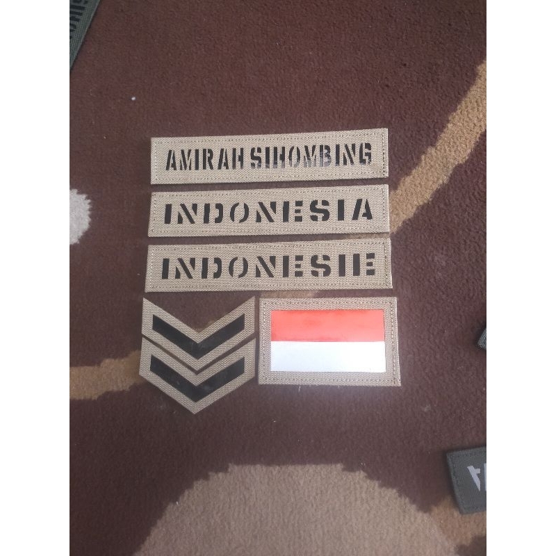 patch laser costum nama laser pdl TNI Libanon unifil