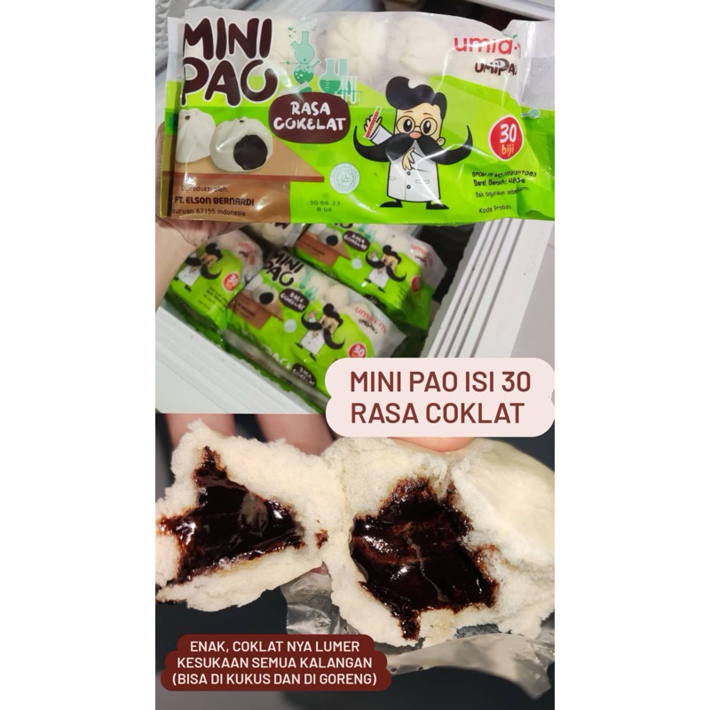 

Minipao coklat mini isi 30