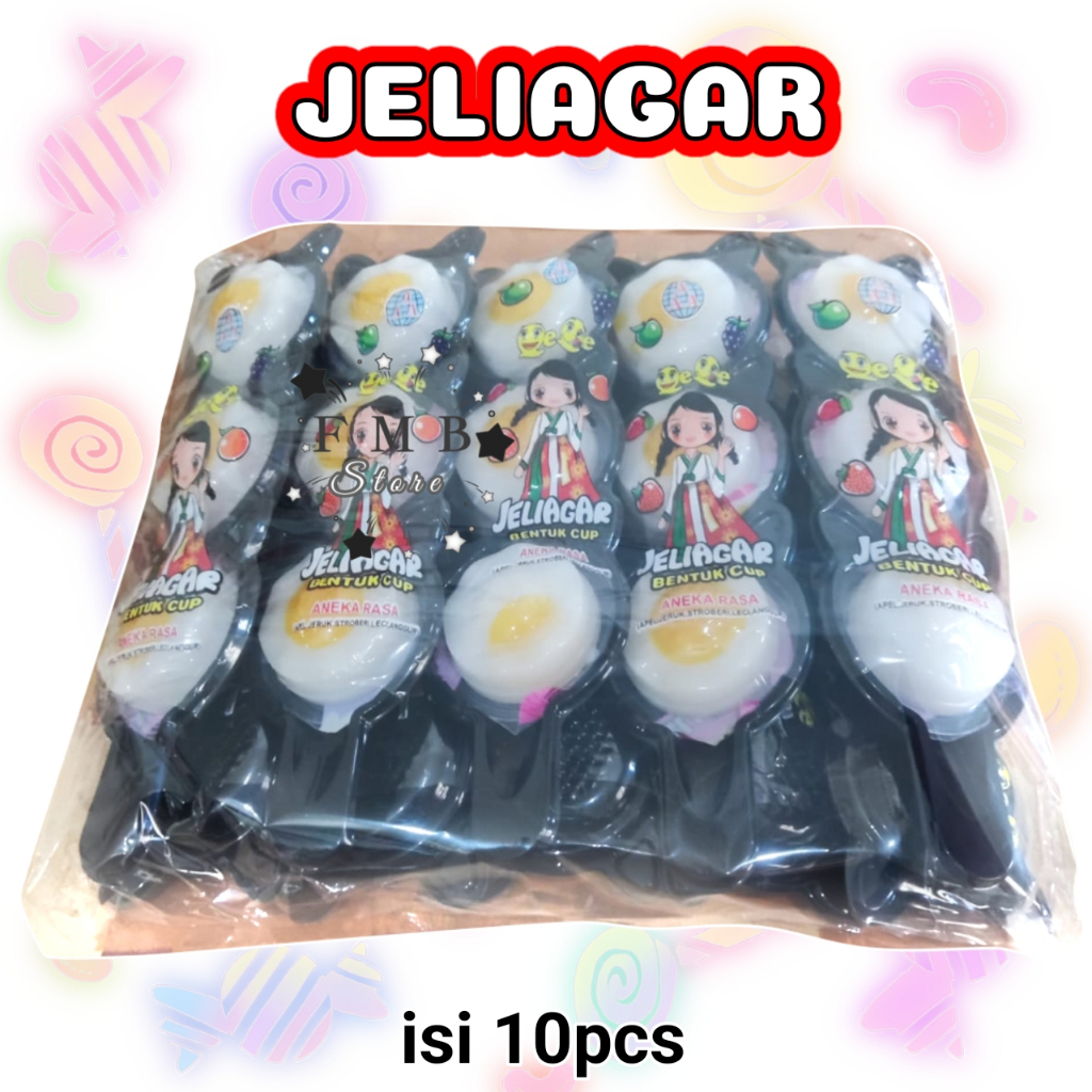 

AAA Jelly Agar / Jeliagar Bentuk Telur Cup Isi 3 (1pack isi 10)