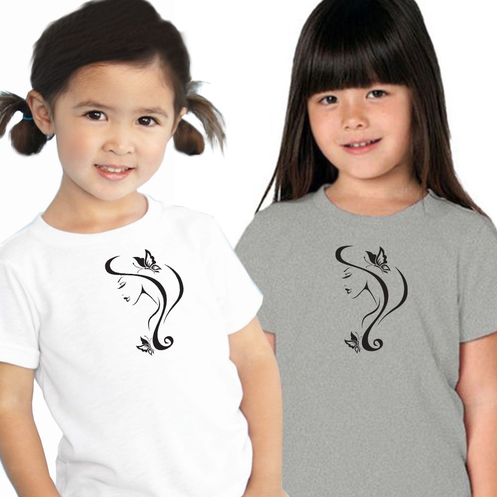 KAOS ANAK UNISEX BARBIE BUTTERFLY