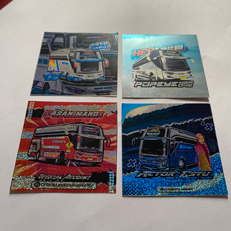 

STIKER BUS TELOLET BASURI HOLOGRAM PREMIUM