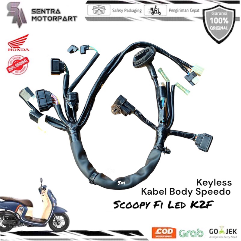 Kabel body bodi speedo speedometer scoopy prestige scoopy fi injeksi 2021 keyless original 32103K2FN