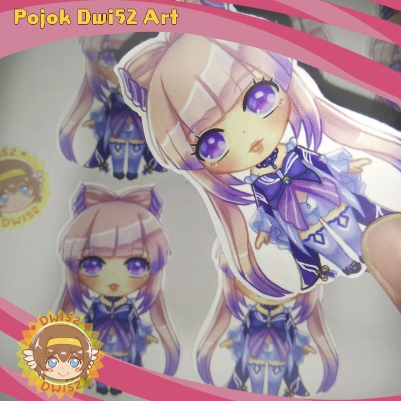 

Stiker Vinyl Chibi Doll Sangonomiya Kokomi Genshin Impact