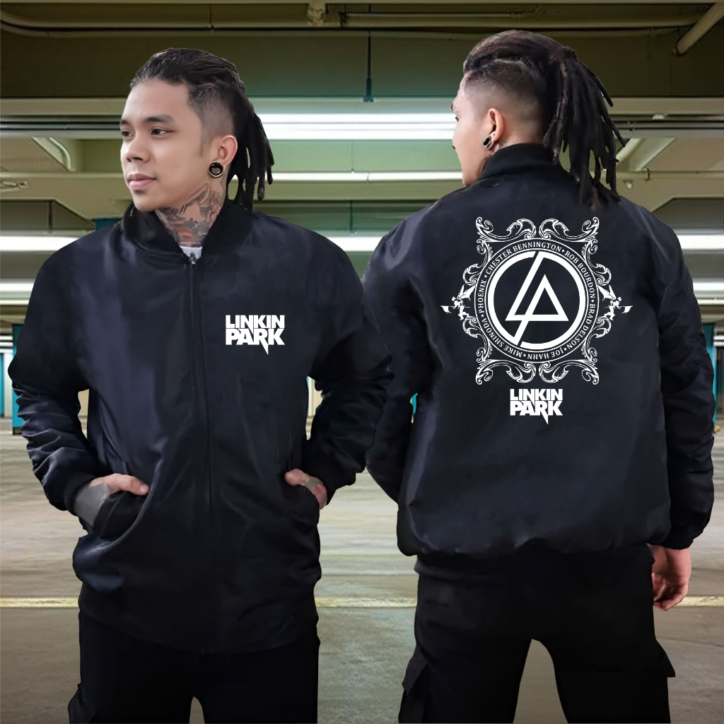 Yinyanks Jkt jacket Bomber lp linkin park jacket parasut waterproof pria wanita