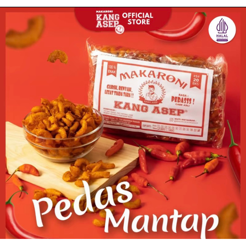 

Makaroni pedas kang asep isi 20pcs