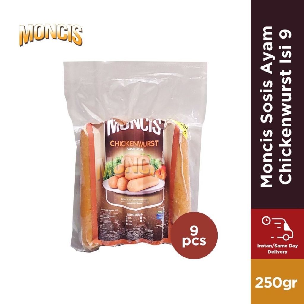 

Moncis Sosis Ayam Chickenwurst Isi 9