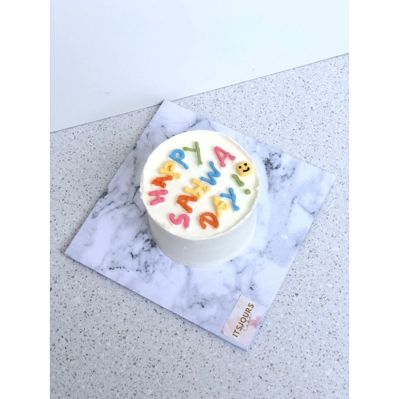 

alphabet korean cake by itsjours cake