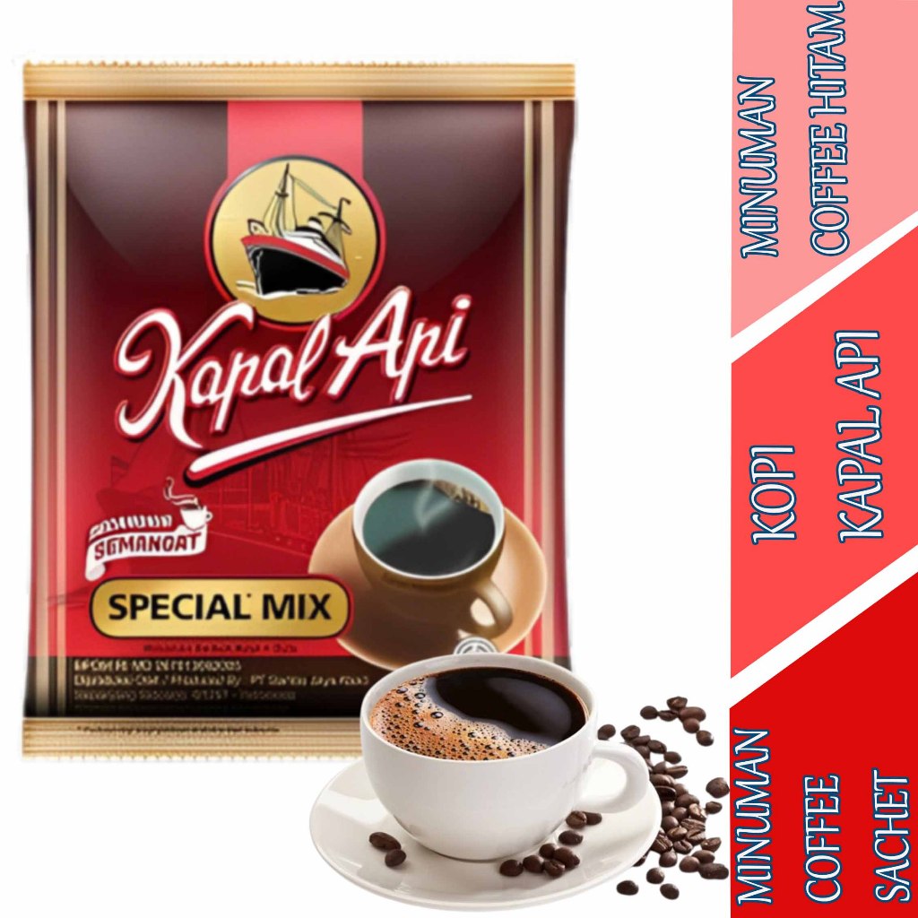 

Minuman Coffee Spesial Mix - Kopi Kapal Api - Minuman Coffee Sachet - 1Renceng