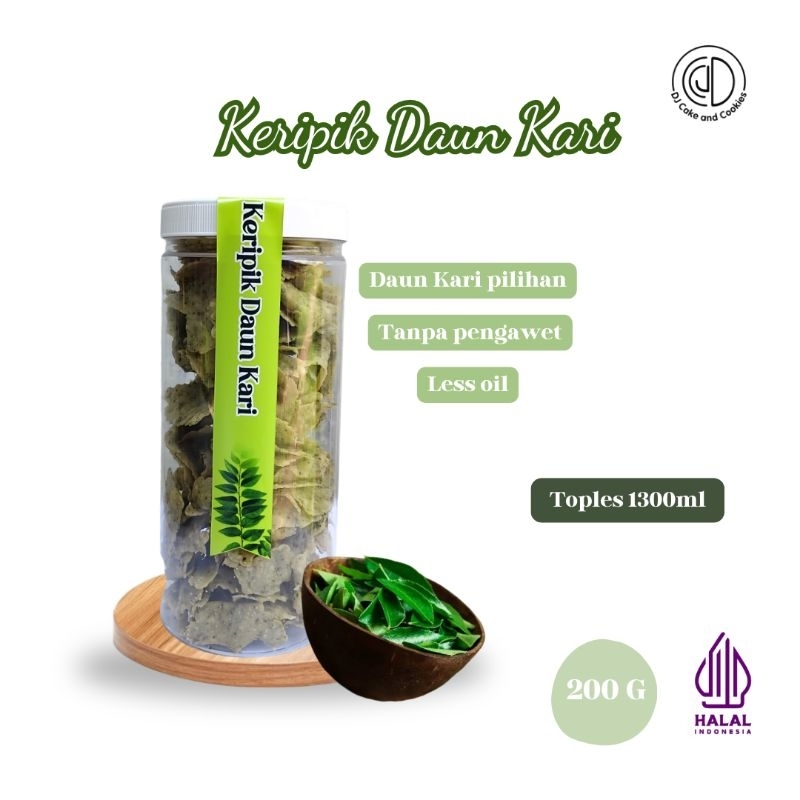 

Curry Leaf Chips 200gr - Keripik Daun Kari Camilan Jajanan Enak