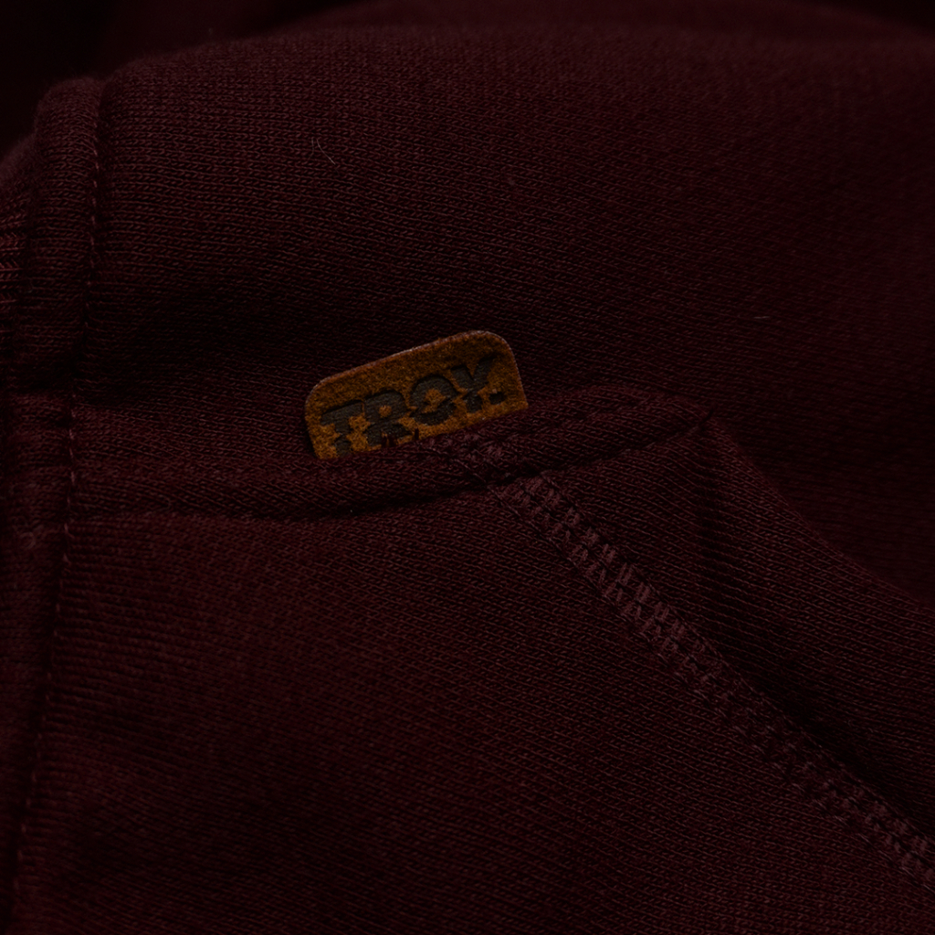 Troy Company Pullover Hoodie Maroon Mythe - Jaket Hoodie Merah Maroon KH 2716