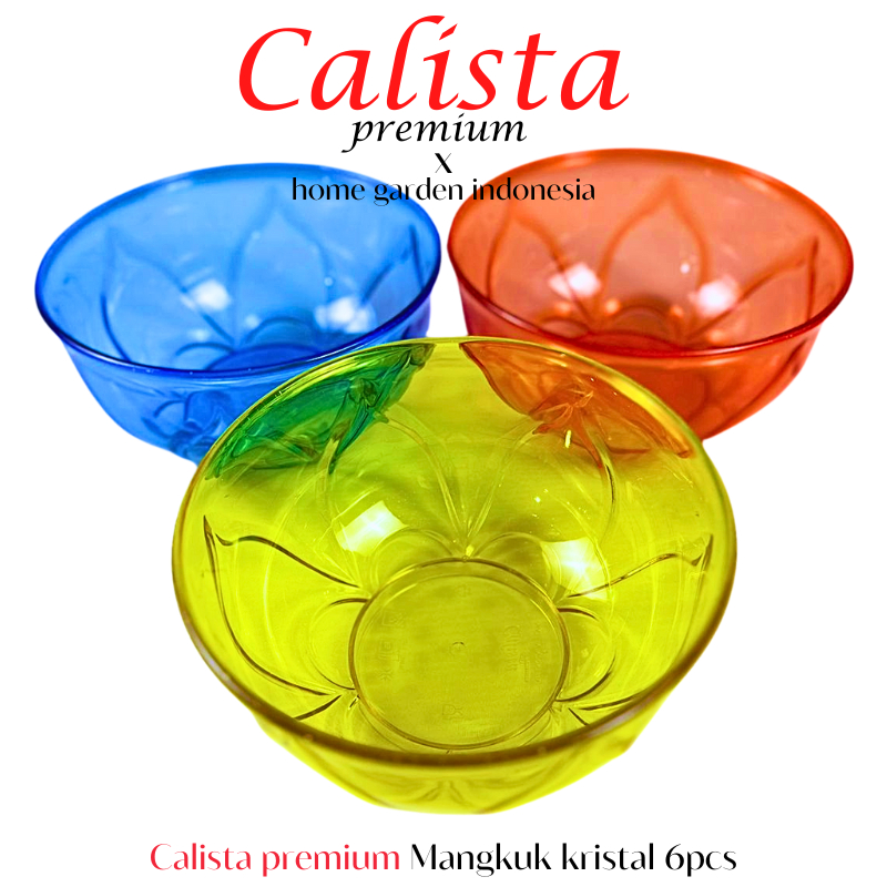 [ CALISTA ] MANGKOK PLASTIK AESTHETIC CALISTA CRISTAL PREMIUM BESAR  MANGKUK PLASTIK MIE BAKSO SEBLA