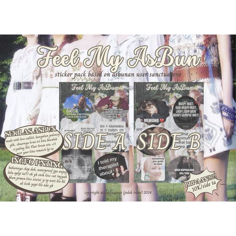 

[RED VELVET] “Feel My AsBun” RED VELVET STICKER PACK (baca desc)