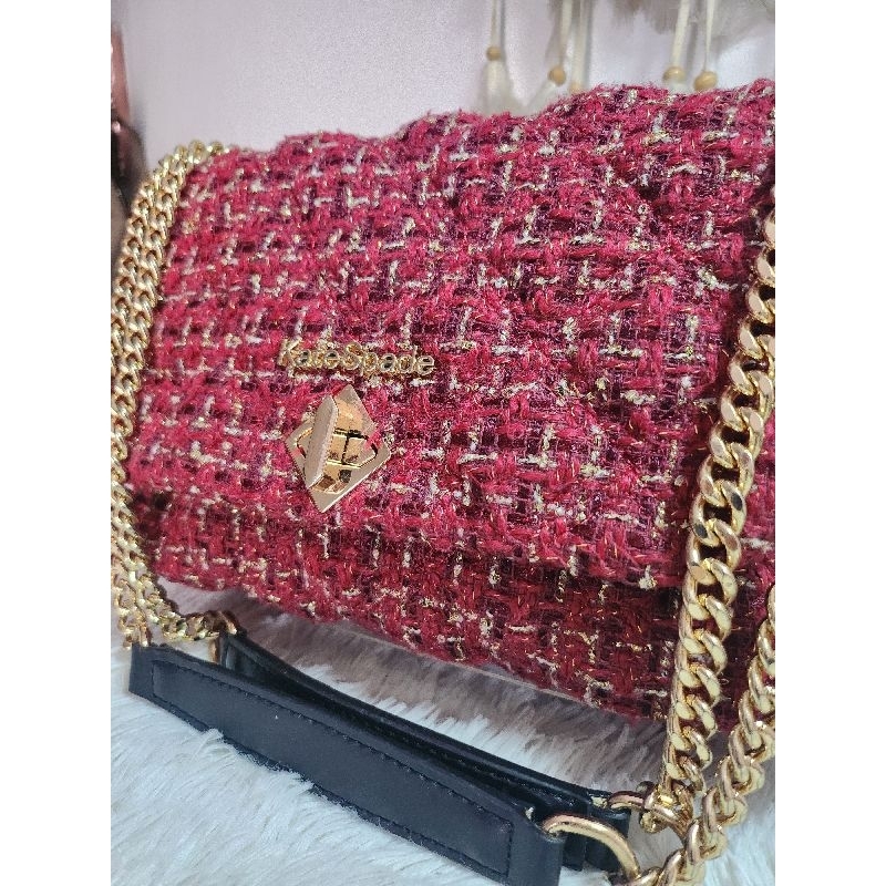 TAS 2ND Kate Spade Mini Emely Sling Bag MULTI RED