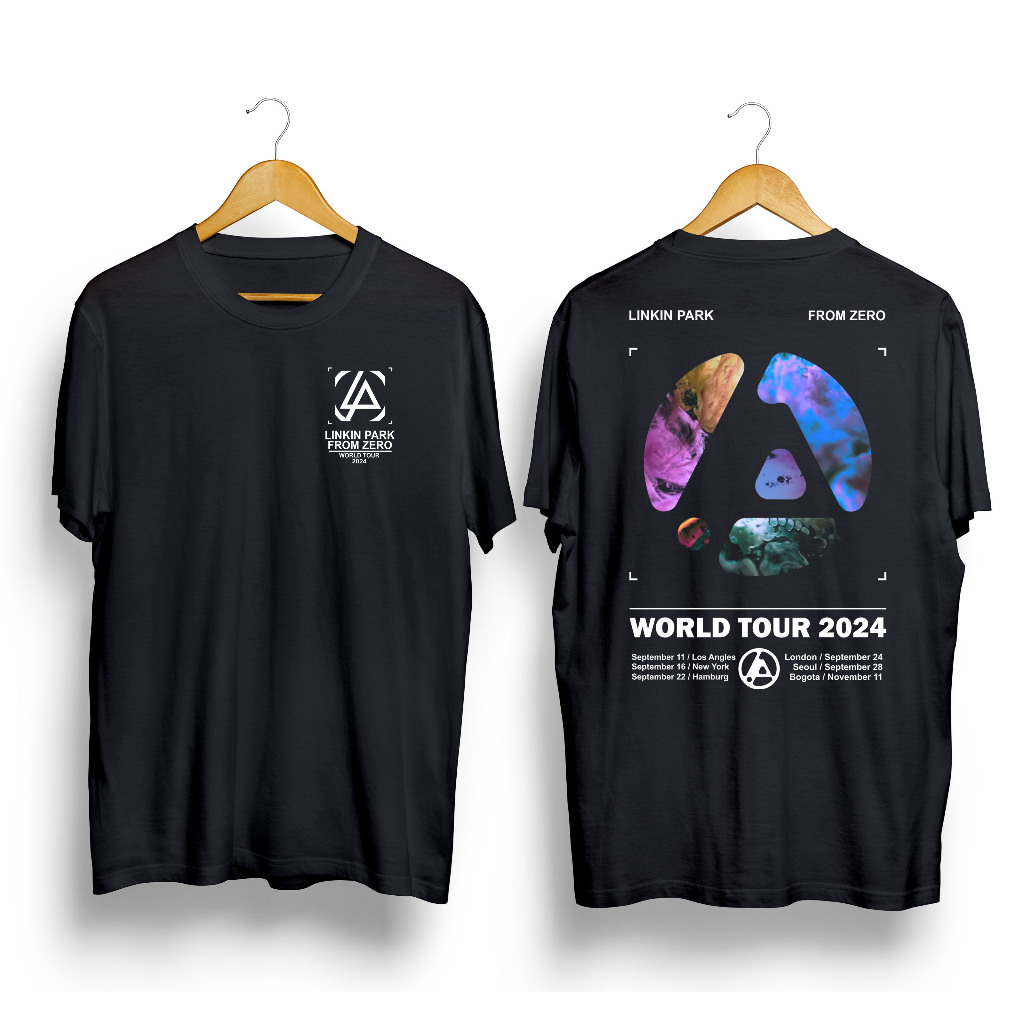 kaos LINKIN PARK FROM ZERO WORLD TOUR 2024 | Linkin Park shirt | Tshirt band Linkin Park | Kaos Dist